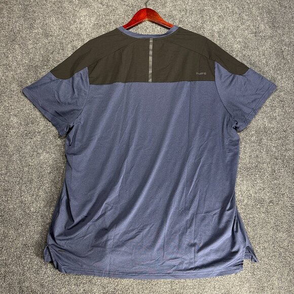 Spyder Active Tee Shirt Mens XXL Blue Short Sleeve Crew Neck Reflective Proweb - Picture 5 of 9